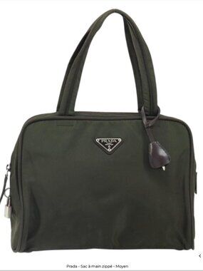 Vintage Prada Green Nylon Bag